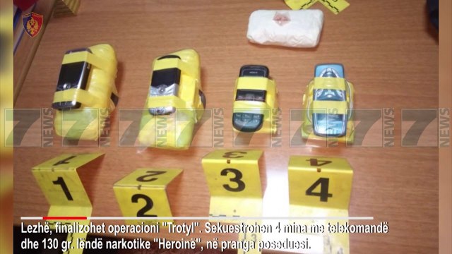 LEZHE, SEKUESTROHEN MINA ME TELEKOMANDE, ARRESTOHET 52 VJEÇARI - News, Lajme - Kanali 7