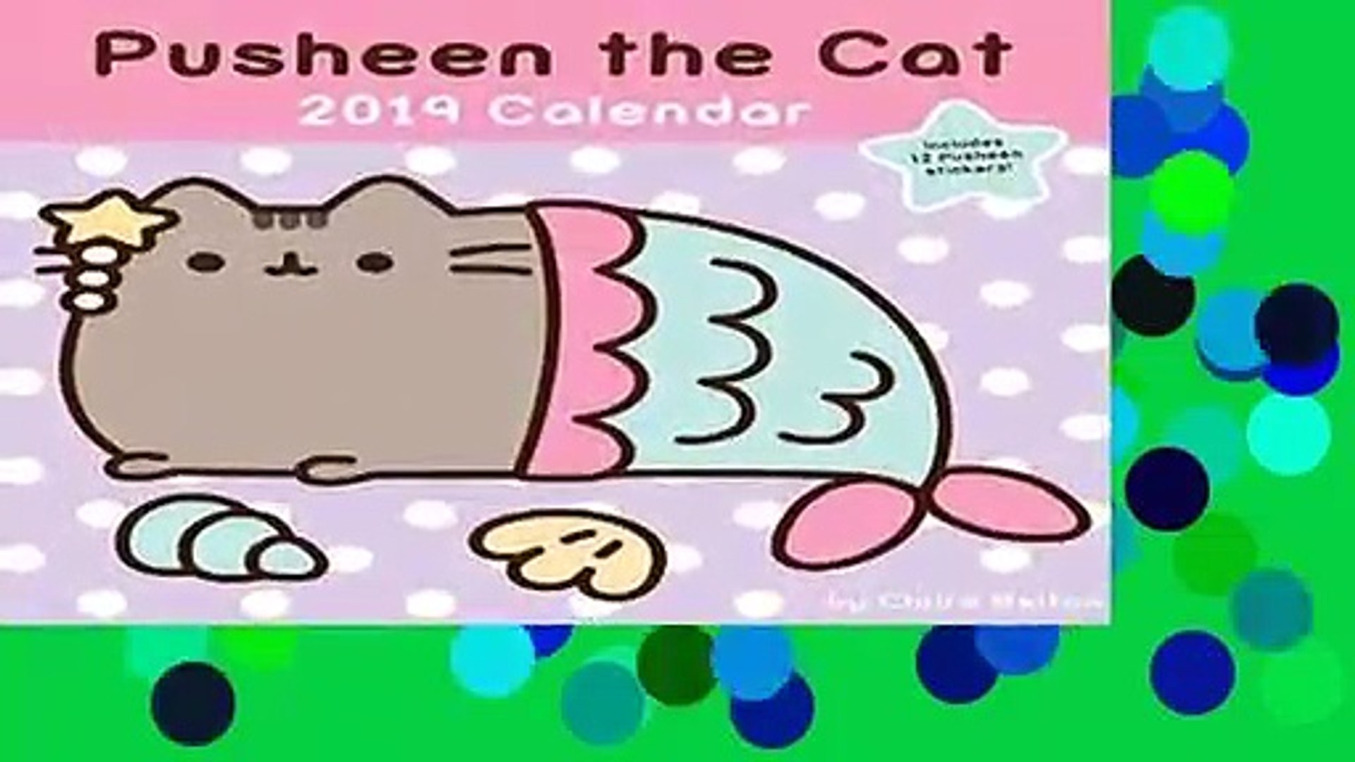 pusheen cat calendar 2019