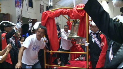 Philippines celebrates as Balangiga church bells toll again