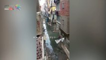 مياه الصرف الصحى تغرق شارع أبو المكارم بالمحلة