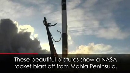 Beautiful footage shows NASA rocket launch
