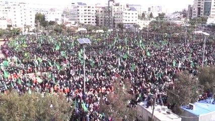 Hamas'ın 31. Kuruluş Yıl Dönümü Gazze'de Kutlandı (1)