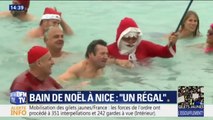 Christian Estrosi parmi les Niçois pour le traditionnel bain de Noël