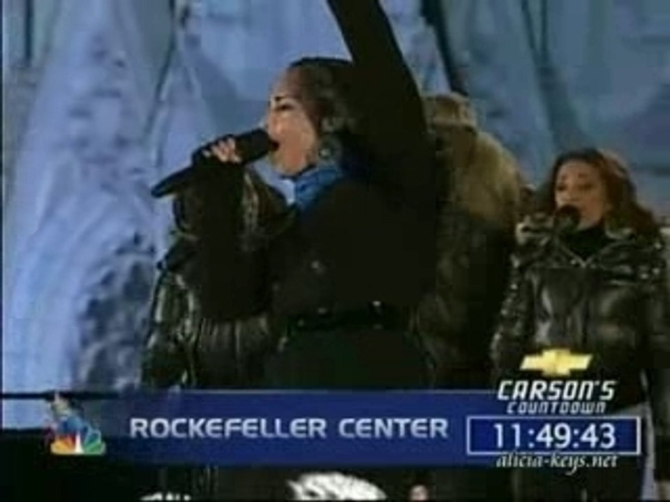 Alicia Keys - No One Live New Years Eve Carson Daly