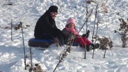Beypazarı'nda Vatandaşlar Karın Tadını Çıkardı