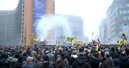 Belçika'da Hükümet Karşıtı Protestolar Ülke Genelini Sardı