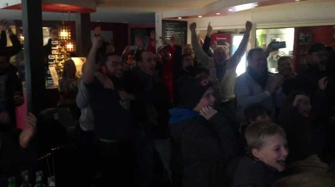 Liege - Les supporters de Coupe du monde de Hockey au club de Rocourt pour le match Belgique - Pays Bas