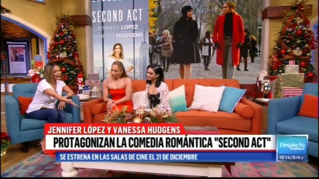 Jennifer Lopez y Vanessa Hudgens . Protagonizan la comedia romantica Second Act . #SecondAct #JenniferLopez #VanessaHudgens