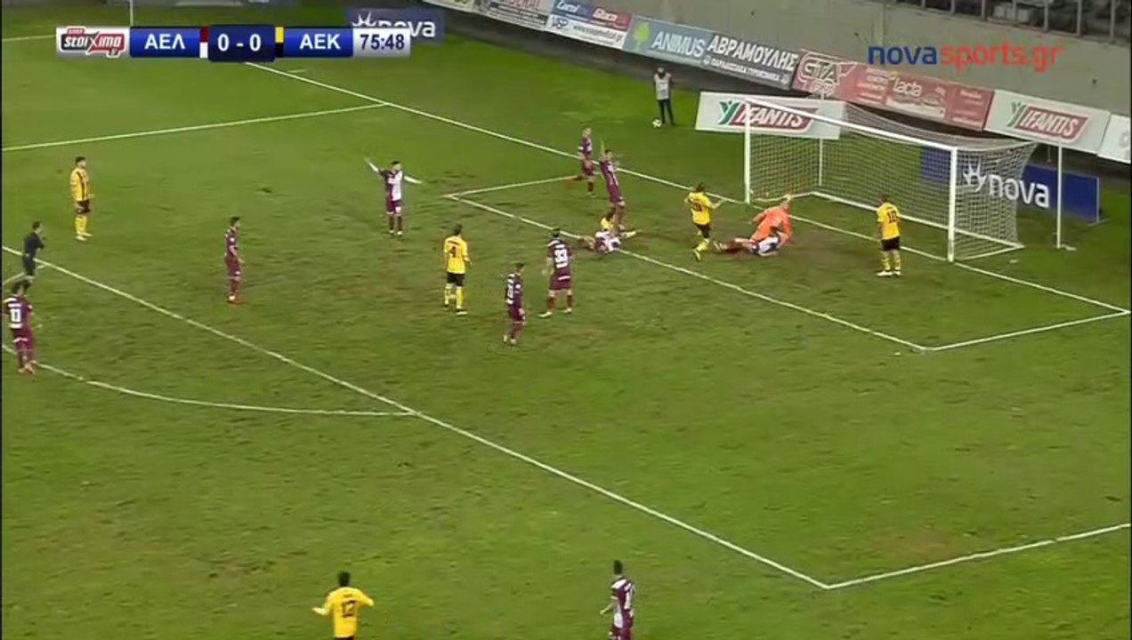 Dmytro Chygrynskiy Goal annuled - AEL Larisa vs AEK - 16.12.2018 [HD]
