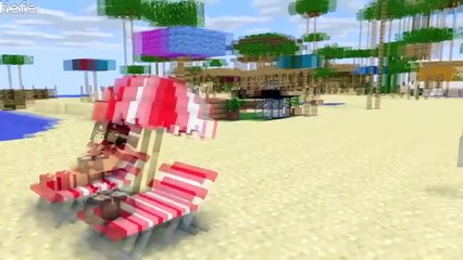 Monster School Kids Mobs: Party Pool Swimming! - Minecraft Animation