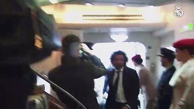 Así ha sido la llegada del Real Madrid a Abu Dhabi