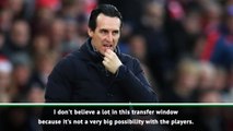 January transfers unlikely for Arsenal - Emery