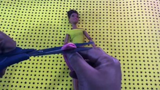 DIY Roupas para Barbie com Bexigas- Barbie clothes tutorial