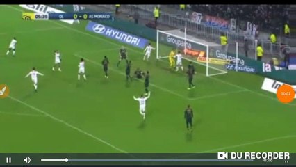 Aouar super goal Lyon vs Monaco 1-0