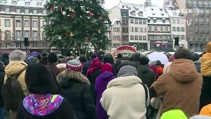 Homenagem às vítimas de Estrasburgo