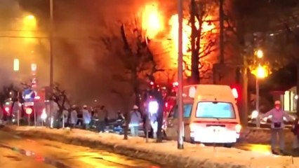 일본 삿포로 술집 폭발·화재 40여명 부상..."가스 냄새가 났다" / YTN