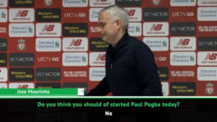Mourinho doesn't regret not playing Pogba