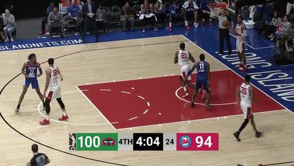 Theo Pinson (23 points) Highlights vs. Maine Red Claws