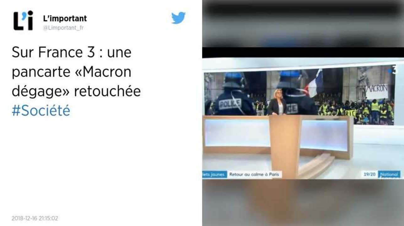 Gilets jaunes. France 3 retouche une photo, puis évoque une « erreur humaine »