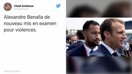 Alexandre Benalla de nouveau mis en examen pour des violences le 1er mai à Paris