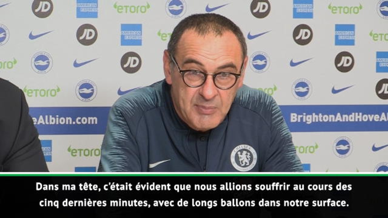 17e j. - Sarri : "Nous avons souffert dans les cinq dernières minutes"