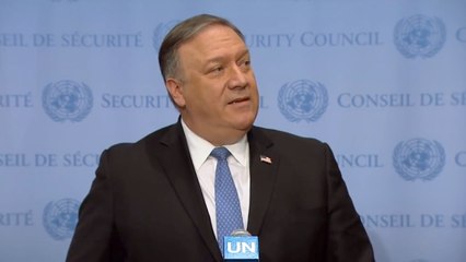 Mike Pompeo Speaks About Meeting At The UN Security Council