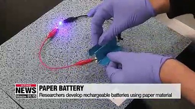 Scientists develop new battery out of paper