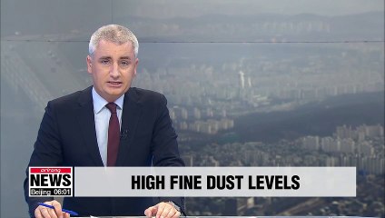 South Korea to see "bad" to "very bad" fine dust levels throughout day
