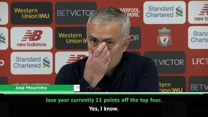 We can catch the top four - Mourinho