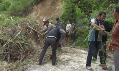 Longsor di Karo, Akses Jalan Menuju Kota Terputus