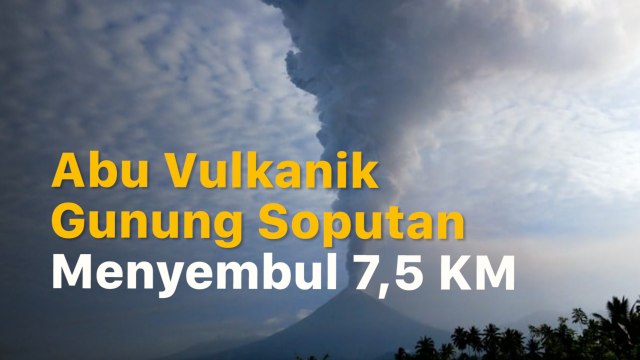 Gunung Soputan Meletus, BPBD Bagikan 20.000 Masker