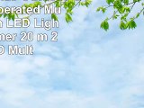 WeRChristmas Outdoor Battery Operated MultiFunction LED Lights with Timer 20 m  200LED