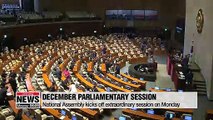 National Assembly convenes extraordinary session on Monday