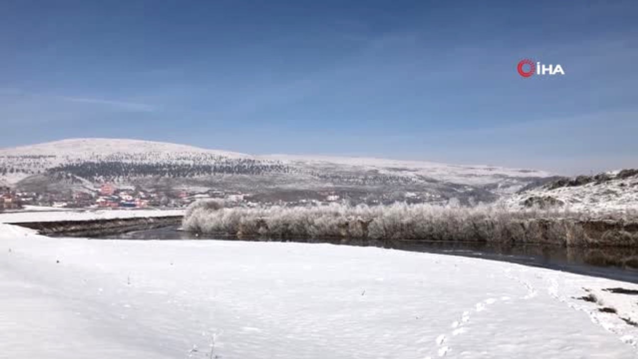 Kars Eksi 15'i Gördü Kars Çayı Donmaya Başladı