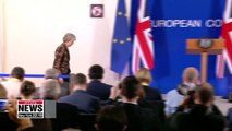 British PM May clashes with ex-PM Blair over Brexit