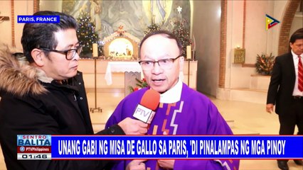 Unang gabi ng misa de gallo sa Paris, 'di pinalampas ng mga Pinoy