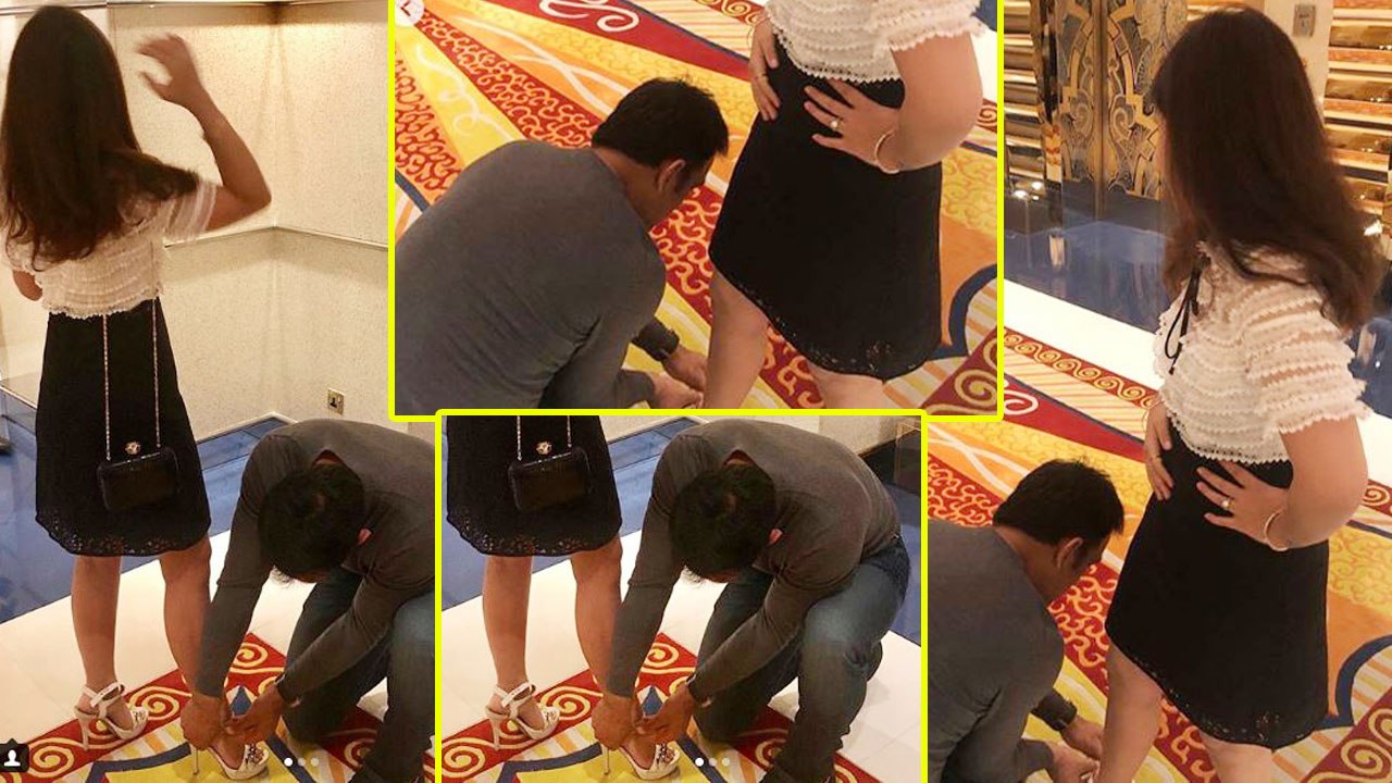 MS Dhoni ने Wife Sakshi Dhoni को पहनाई Sandal, Social Media पर Photos Viral | वनइंडिया हिंदी