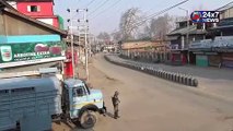 Complete shutdown at Pattan against the civilian killings in Pulwama district