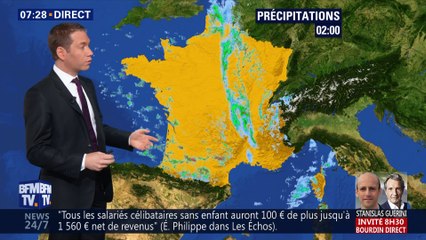 La météo pour ce lundi 17 décembre 2018