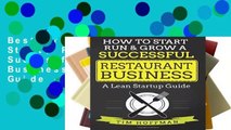 Best product  How to Start, Run   Grow a Successful Restaurant Business: A Lean Startup Guide -