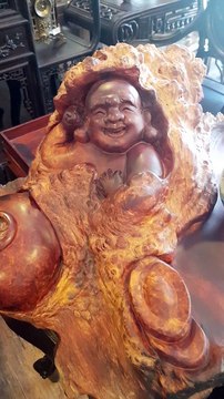 Tượng Phật Quán Thế Âm Bồ Tát Bằng Gỗ Nu Kháo