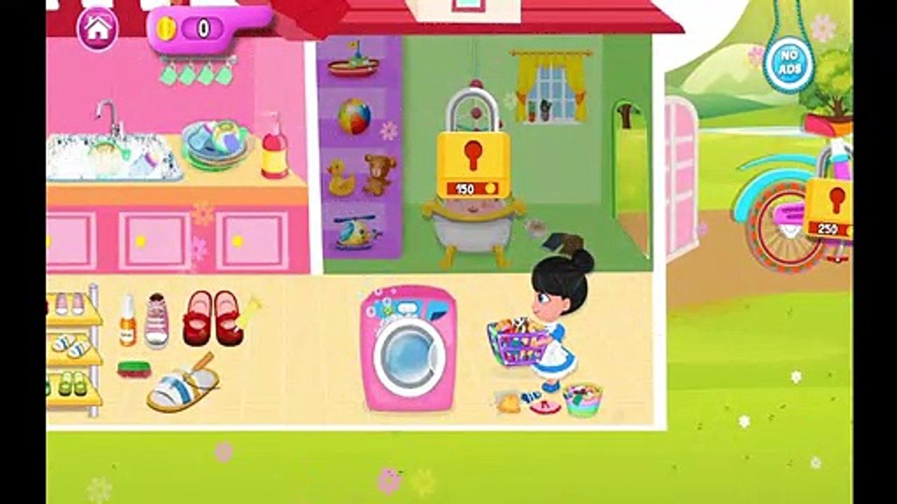 Girl Home Cleaning - Diana helps Mommy - Kids Play with Cleaning Toys!