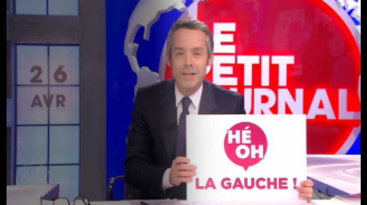 “Le Petit Journal” ridiculise en musique du slogan “Hé oh la gauche”