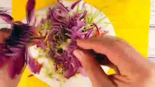 Floral Slime - Mega Crunchy Slime - Flower Slime - Mixing Flowers Into Slime