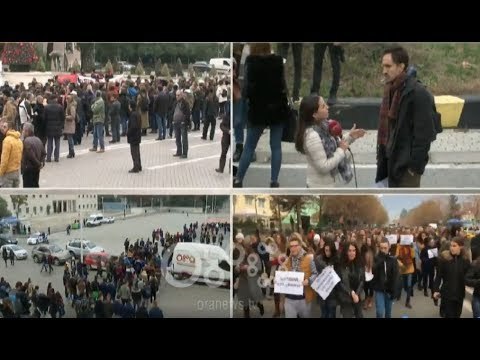 LIVE/ Për Universitetin për Shqipërinë , studentët në protestë bllokojnë dhe rrugën