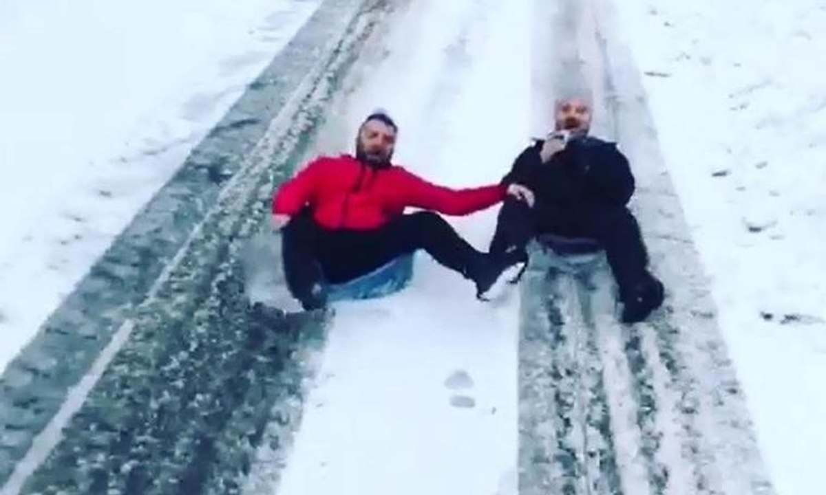 Leğenle kar keyfi