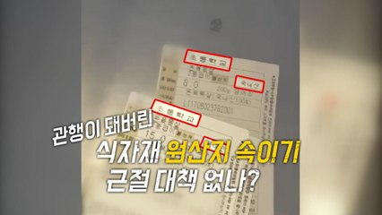 [영상] '원산지 속인 식자재' 학교급식 납품 의혹 / YTN