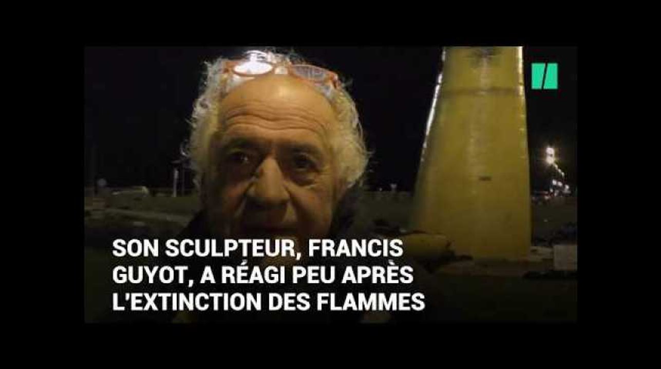 La Main Jaune embrasée à Châtellerault après le départ des gilets jaunes