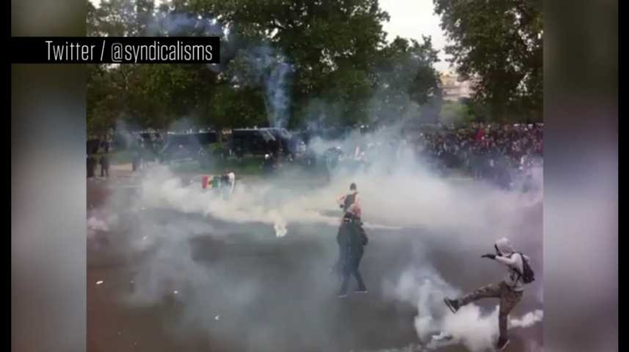 Loi Travail : heurts place de la Nation, noyée...
