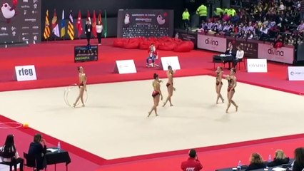 Histórico Quinto puesto de Sakoneta en el Campeonato de España de Gimnasia Rítmica